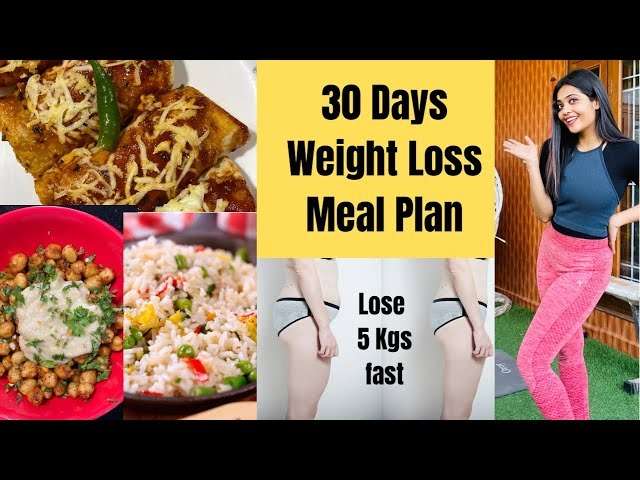 Weight loss diet chart for male